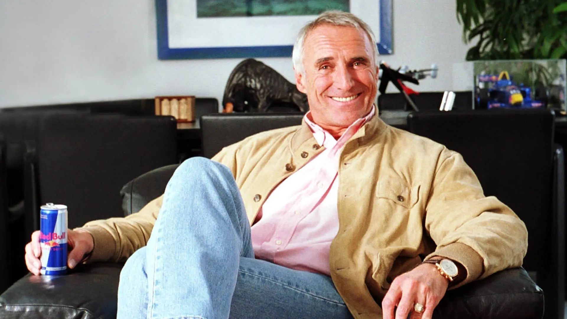 Dietrich Mateschitz Visionary Co-Founder of Red Bull – Tumisang Bogwasi Portrait of Dietrich Mateschitz, the Austrian businessman and Red Bull co-founder, during a public appearance associated with the company's motorsport activities.